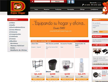 Tablet Screenshot of distribuidorasuperhogar.com